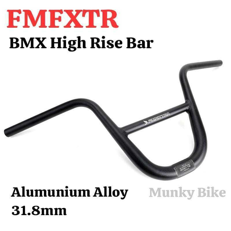 Foto FMFXTR BMX Stang Stir Handlebar High Riser Handlebar Clamp 31.8mm 680mm 68cm OS 6061 Aluminum Alloy Bar Untuk Sepeda BMX Fixed Gear Seli