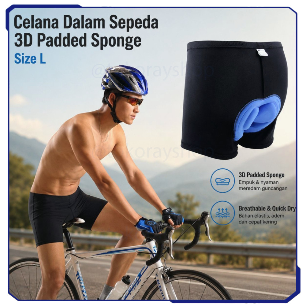 Celana Dalam Sepeda Cycling Underwear 3D Padded Sponge - CK01