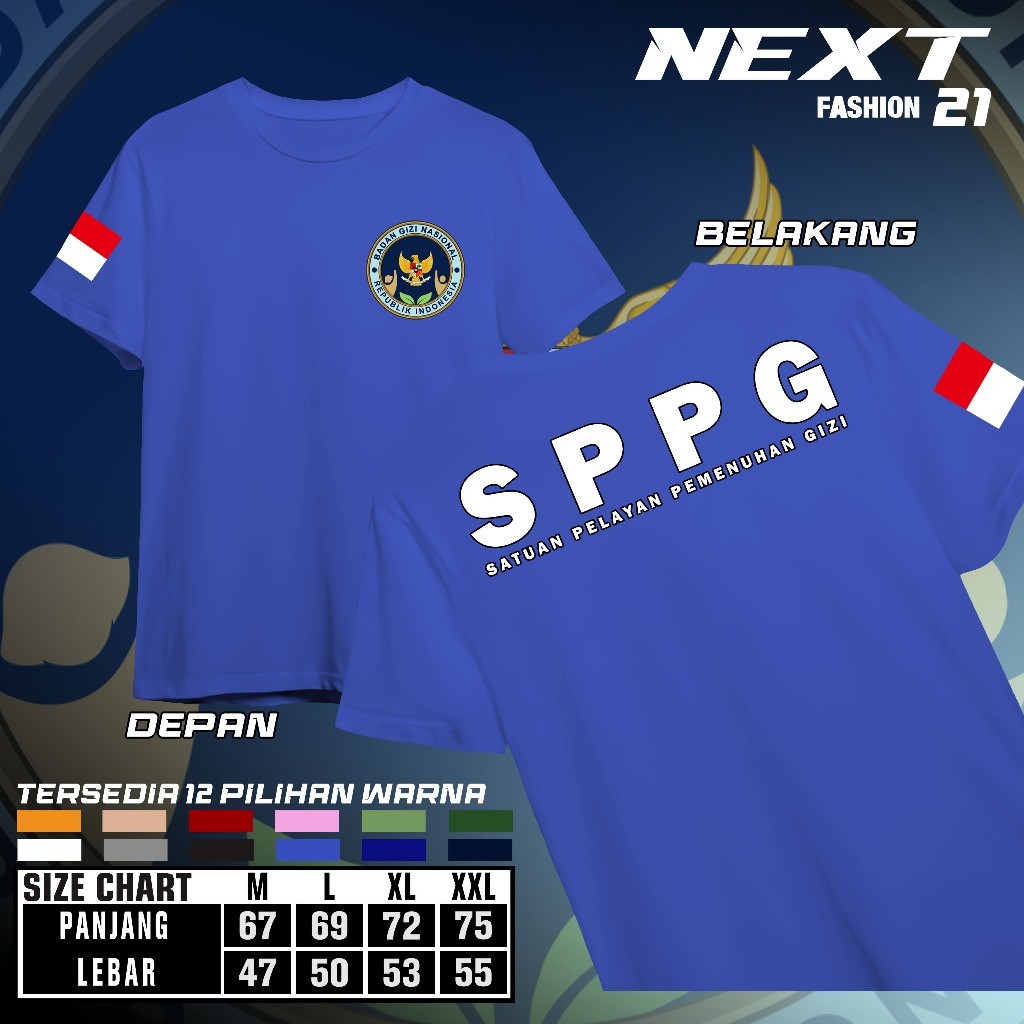 Kaos SPPG Badan Gizi Nasional Kaos MBG Seragam MBG
