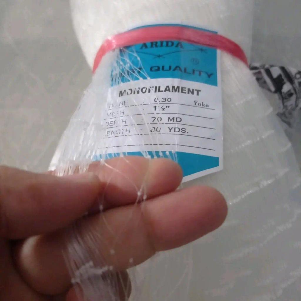 Jaring ikan arida 0.30 1½ inchi 70md/80yds yoko untuk jaring bahan pembuatan jala