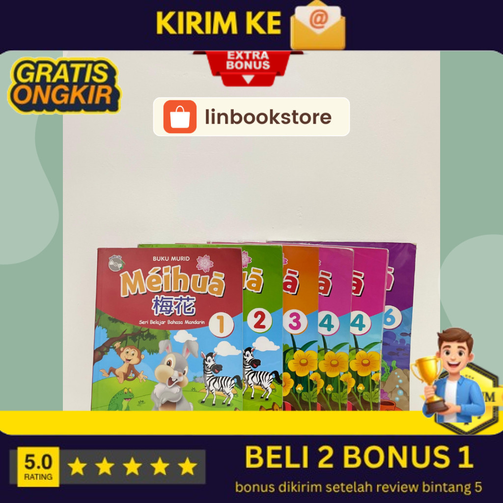 Buku Bekos/Second Buku Meihuo Bohoso Indonesio & Bohoso Inggris FREE SAMPUL (BUKAN BUKU)