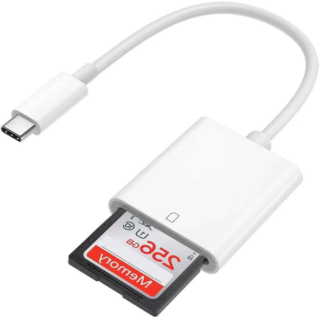 USB C SD Memory Card Reader, Type C Camera Adapter Trail Viewer for iPhone 17/ iPhone 16/15/ iPad Ma