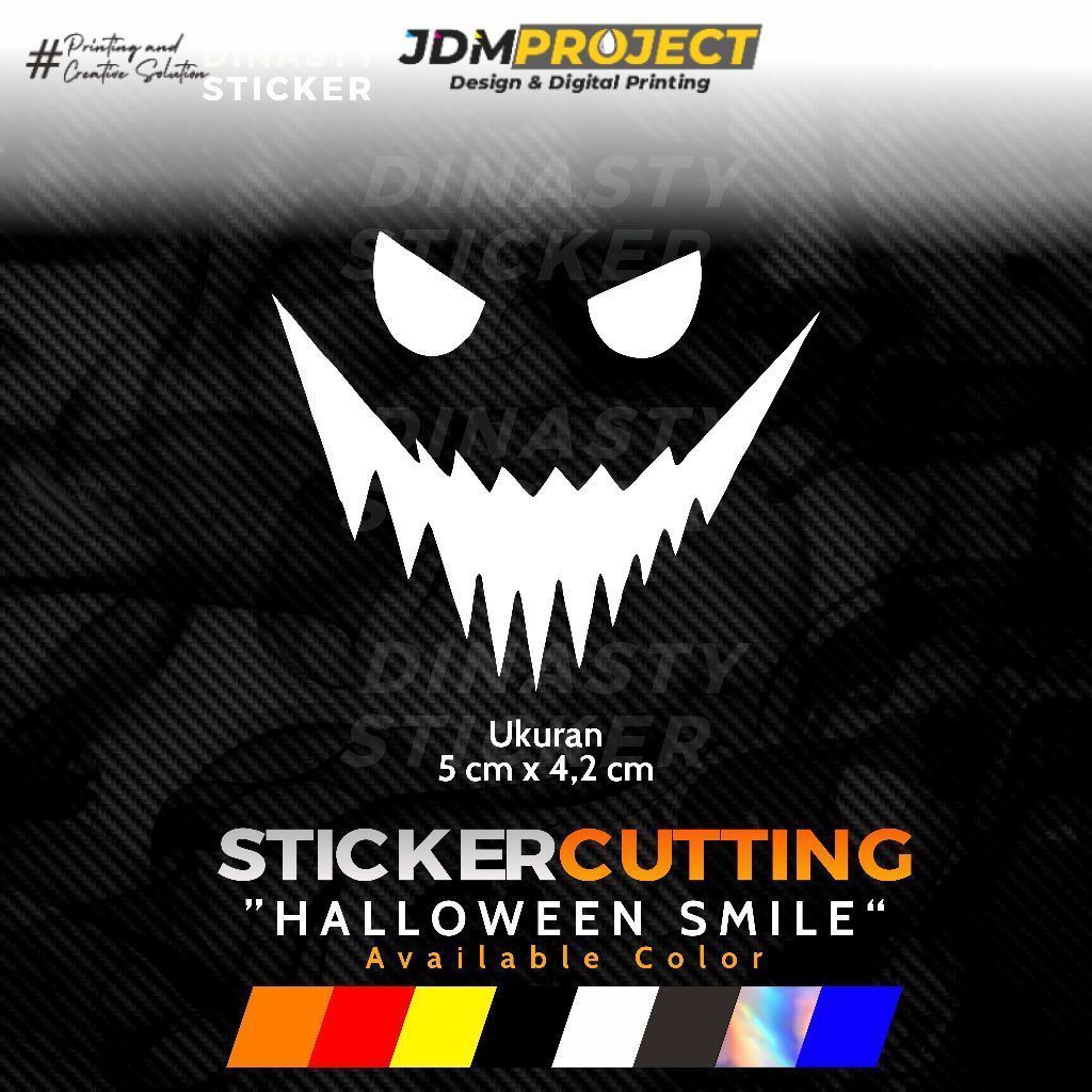 Bikin Merch - STICKER STIKER CUTTING HALLOWEN SMILE
