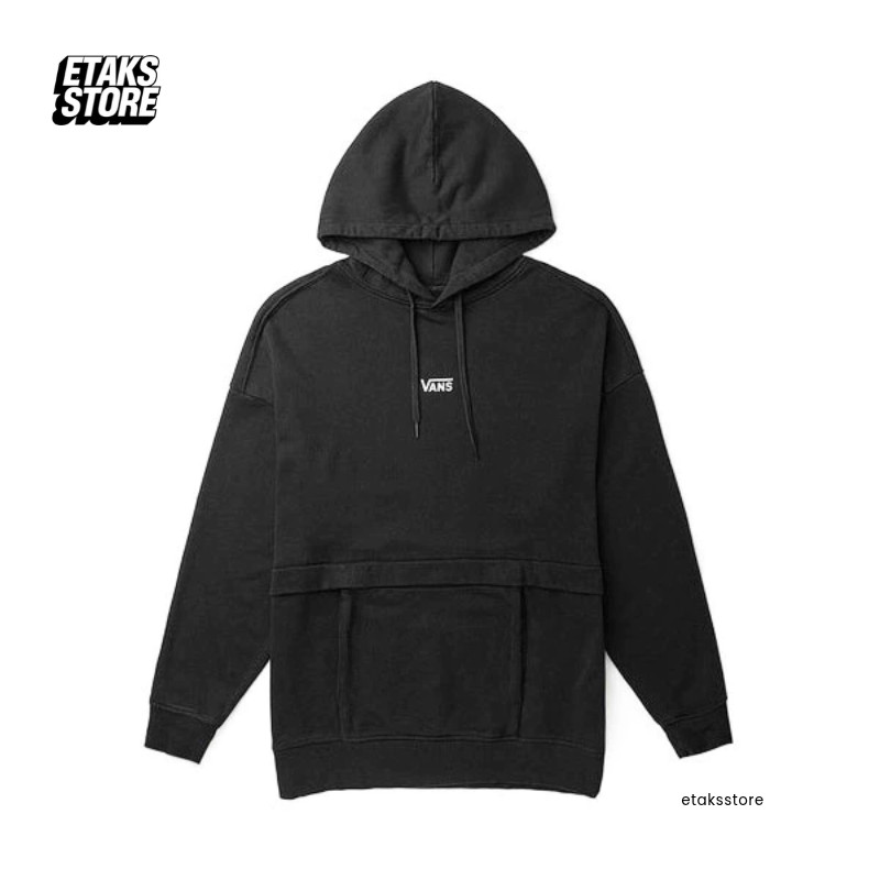 Vans Oversized Side Stripe Hoodie Black | Hood Jumper Jacket | Vans Indo