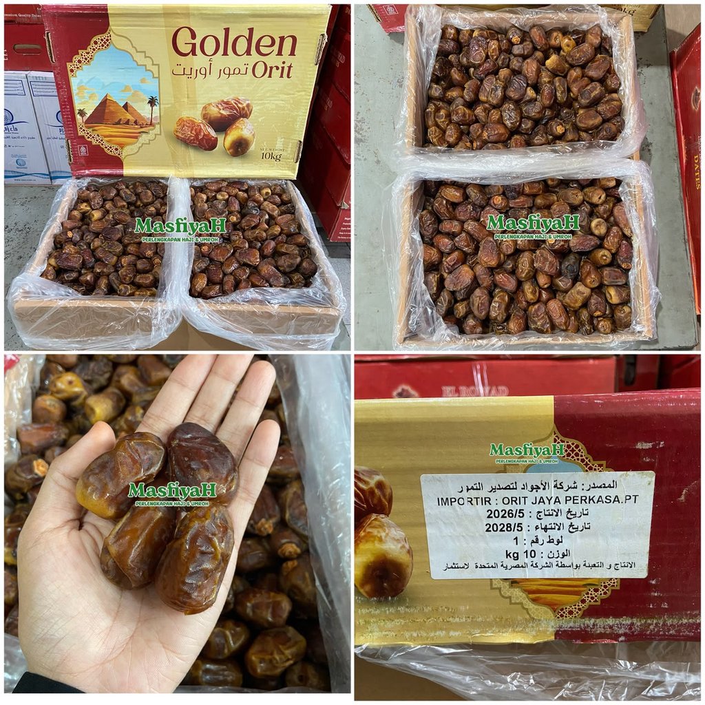 Kurma 10kg Kurma Golden Orit 10kg Kurma Mesir Hampers Souvenir Oleh Oleh Haji Umrah