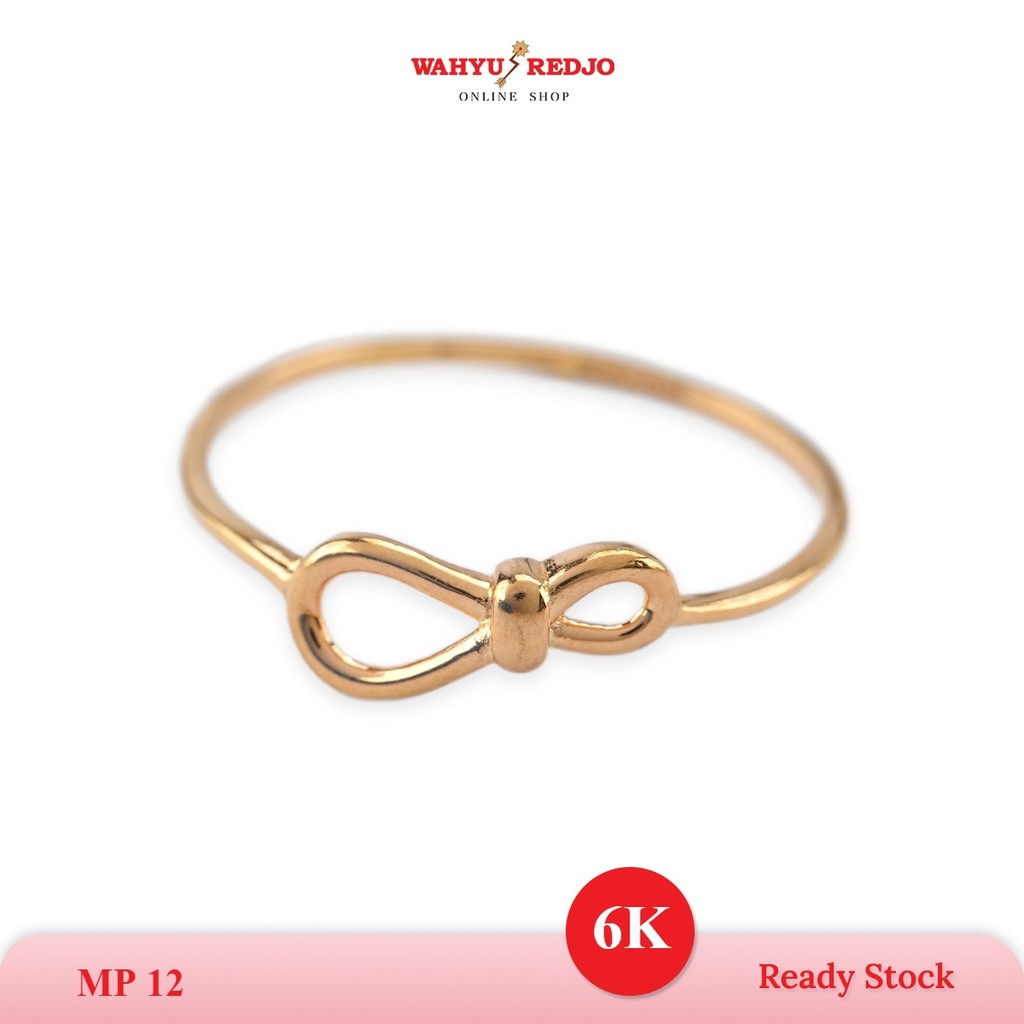 WAHYU REDJO - CINCIN PITA LENGKOK HWT 6K EMAS ASLI 100% NON PAMERAN