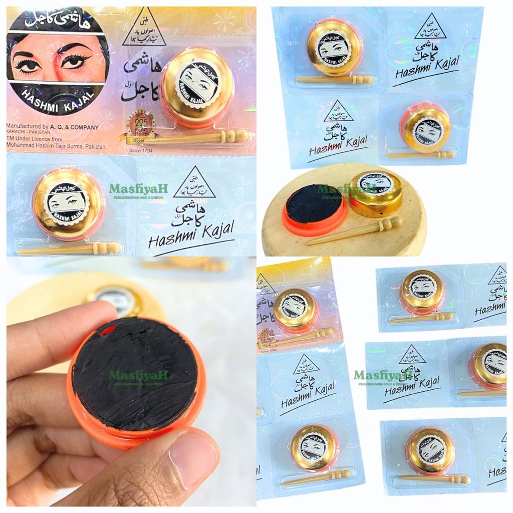 (1LUSIN) CELAK HASHMI MUR CELAK MATA EYELINER EYEBROW CELAK HITAM CELAK BUBUK CELAK HASHMI ORIGINAL 