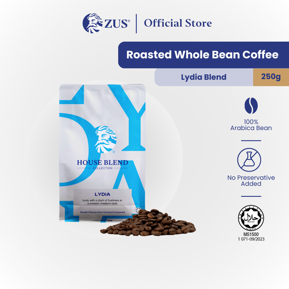 

[OPEN PO] ZUS® House Blend Whole Bean - Lydia - 250g