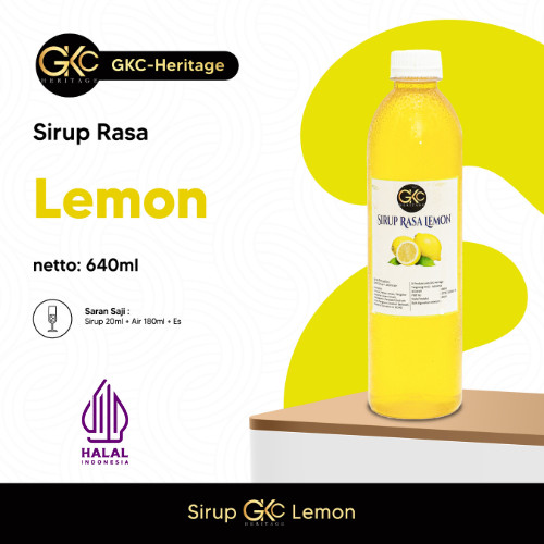 Sirup Lemon 640ml Minuman Syrup Perasa Halal