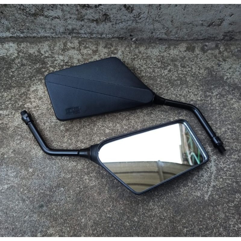 Spion RX-King Mirip Ori Kotak Logo Yamaha Hitam Kualitas Terbaik