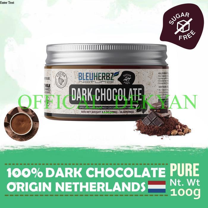 Dark Chocolate Powder Pure Cocoa Drink Bubuk Coklat Asli Minuman 100gr