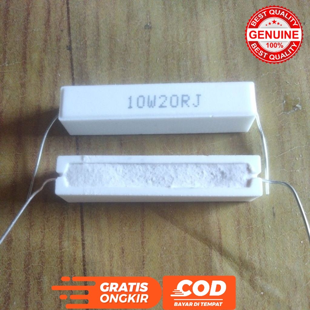 RESISTOR KAPUR 10WATT 20OHM 10 WATT 20 OHM 10W20RJ