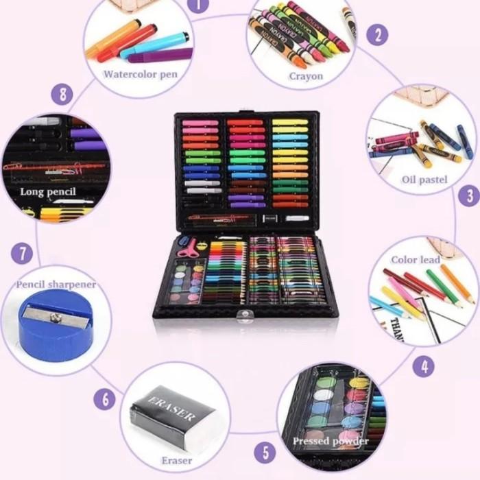 crayon pensil warna art 150 pcs/alat mewarnai anak lengkap 150 pcs