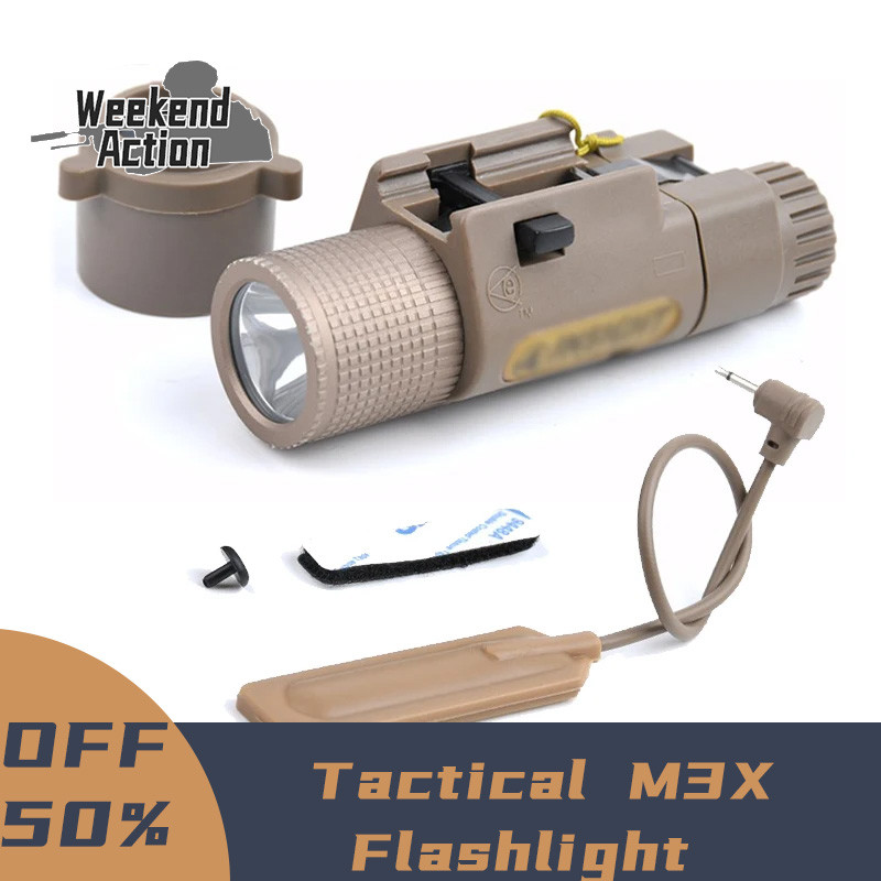 WADSN M3X Tactical Flashlight Detaable Infrared Filter Lampshade For AR15 HK416 M4 Fit 20mm Picatinn
