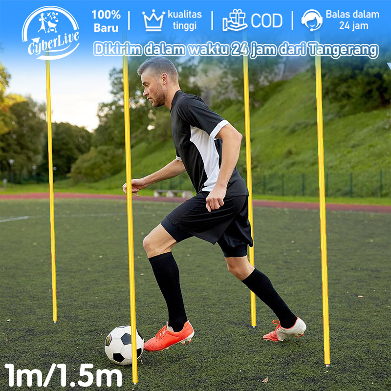 Agility Training Pole Set Alat Latihan Kelincahan Dan Kecepatan Untuk Sepakbola