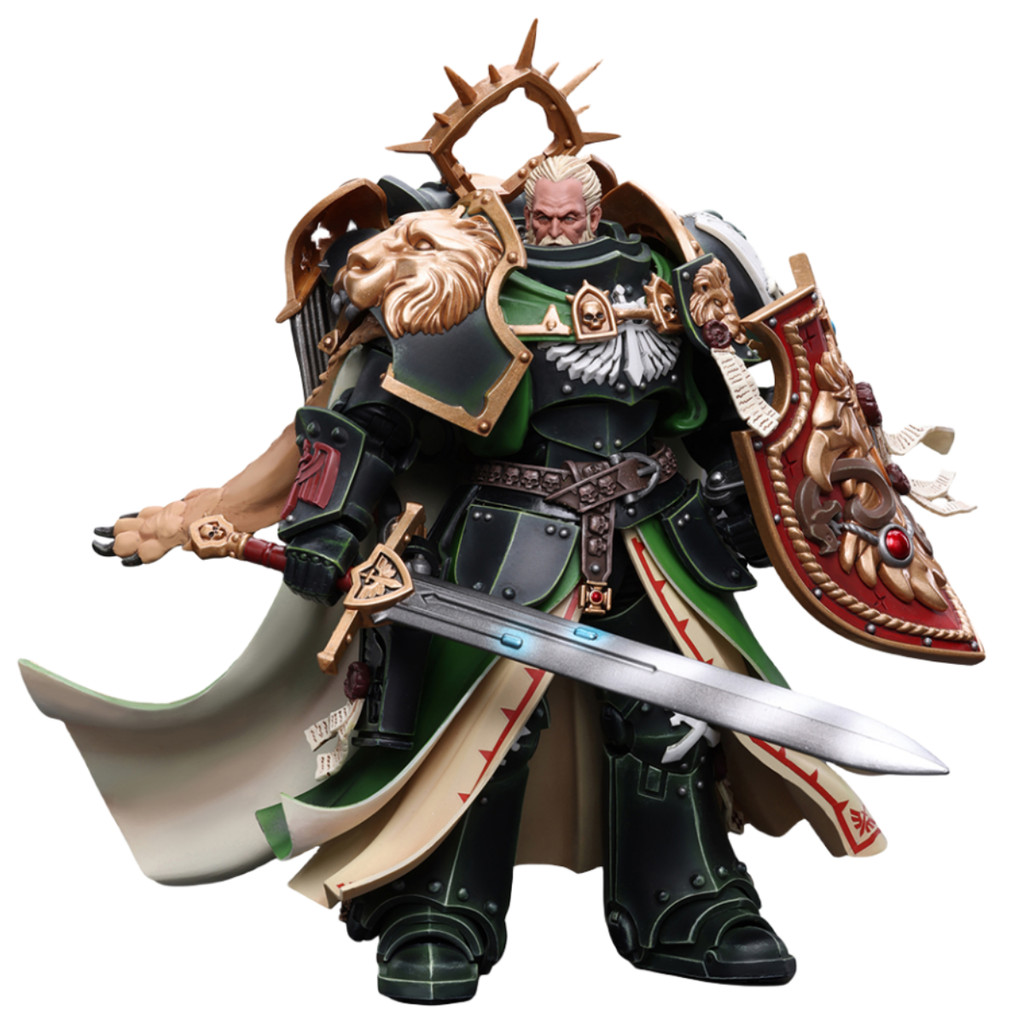 HiPlay JoyToy Warhammer 40k Collectible Figure: Dark Angels Primarch Lion EL Jonson 1:18 Scale Actio