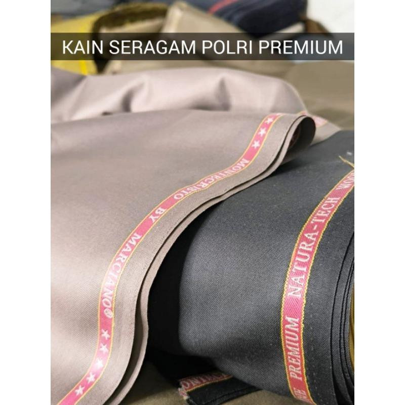 Kain Montecristo Bahan Seragam Polri Superfine premium wool by Marciano PER 1,75 METER