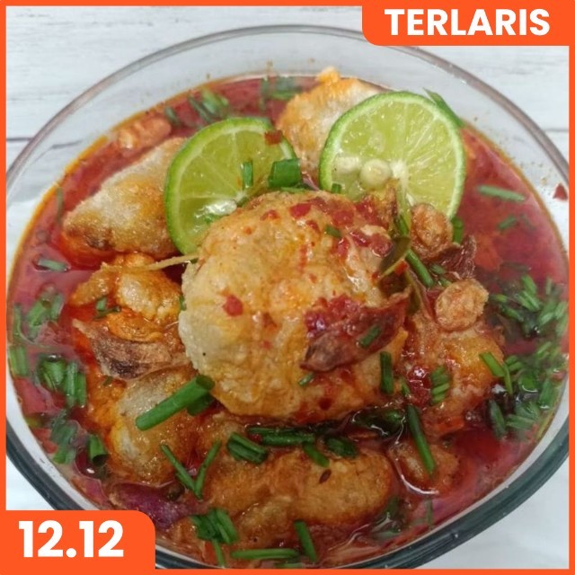 (CIRENG KUAH SEBLAK) tersedia juga cuanki seblak boci ayam suwir pedas mercon paket usaha isi 12pcs 