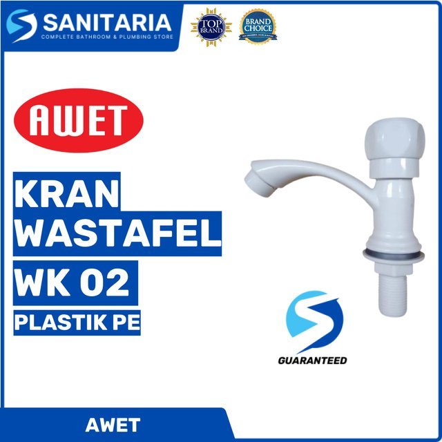 Kran Wastafel Wk 02 Awet/ Kran Air Wastafel Plastik Pe Wk 02 Awet