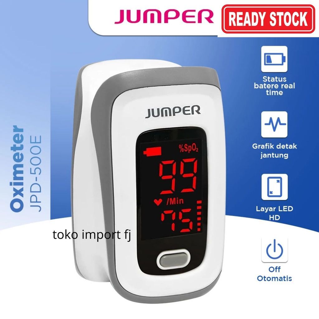 Jumper Oximeter JPD 500E - Alat Cek Saturasi Oksigen - Oximeter Jumper 500E Oximeter - Jumper Finger