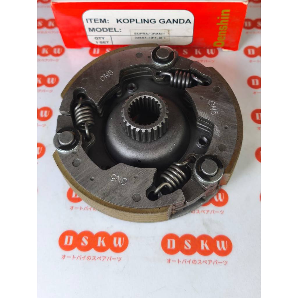 Otomatis  Kampas Kopling Ganda Assy PRIMA | GRAND | SUPRA 100 Denshin