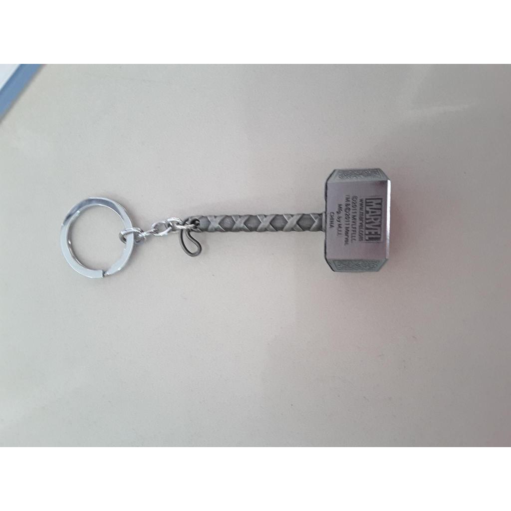 Key Chain Palu Thor Mjolnir Marvel Diecast Metal Marvel Avengers kunci