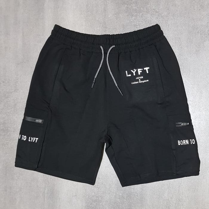 [Promo] Celana Pendek Pria Olaraga DK06 - BLACK, L