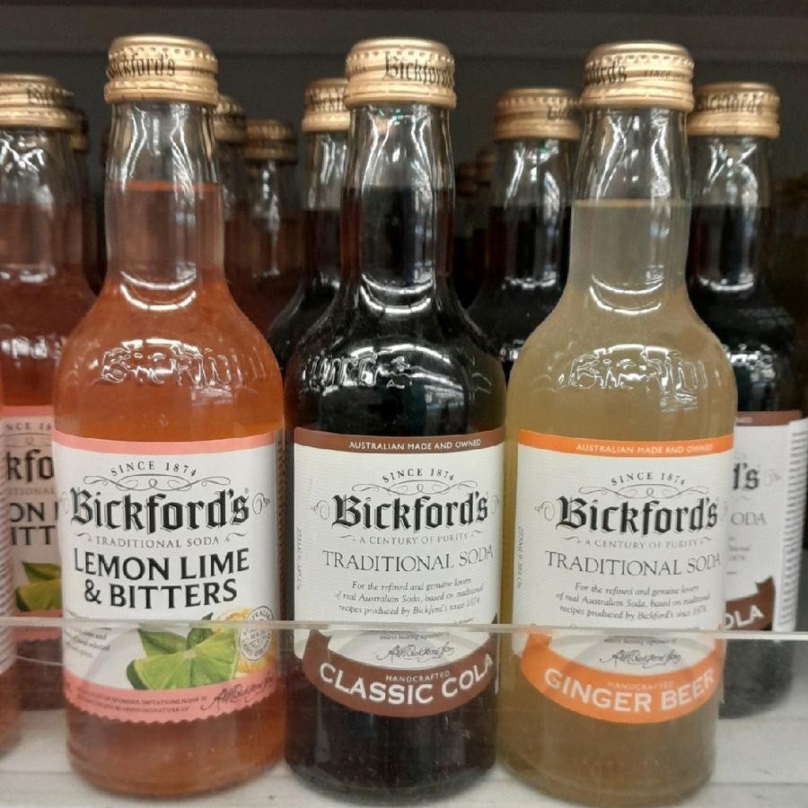 Bickford's Traditional Soda Minuman Import Rasa Lemon Lime & Bitters / Classic Cola / Ginger Beer 27