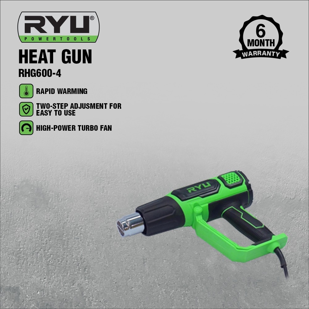 RYU HEAT GUN RHG600-4 Heat Gun / Hot Gun / Pemanas mesin pemanas hot air gun / mesin pemanas kaca