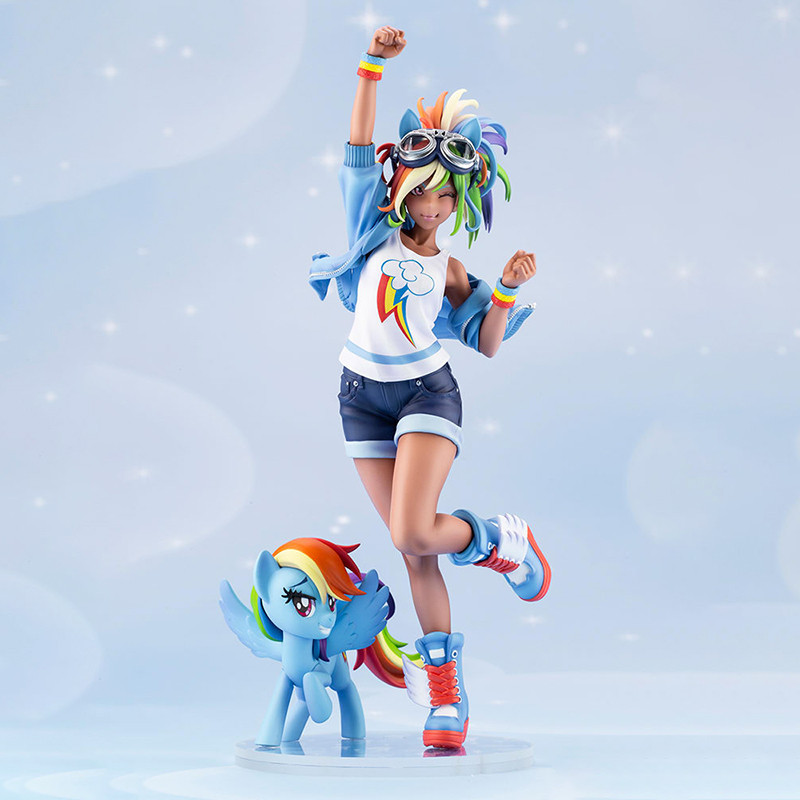 Kotobukiya My Little Pony Rainbow Dash My Little Pony Bishoujo 1/7 PVC Action Figure Anime Figure Mo