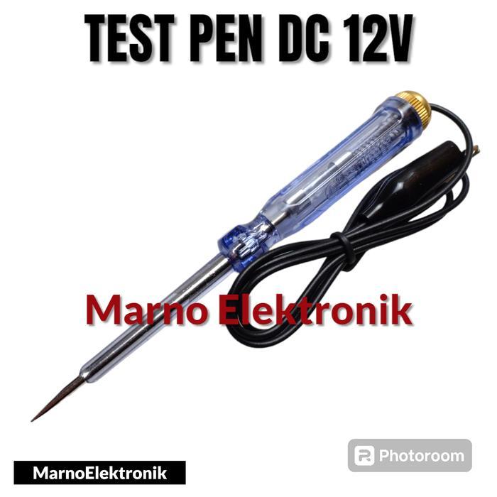 OBENG TESPEN AKI DC 12 VOLT TEST PEN DC 12V + KABEL TESTPEN ORIGINAL TERBAIK...