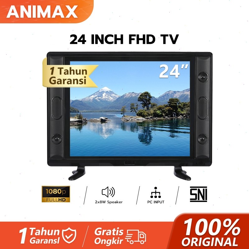 ANIMAX TV Digital 24 inch TV LED 24 inch / 25 inch / 22 inch TV Digital FHD Murah Televisi
