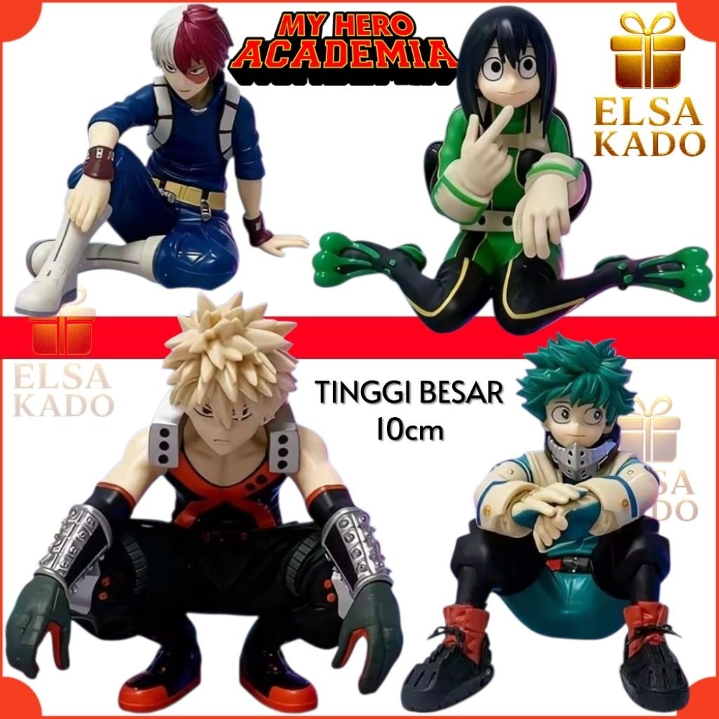 Action Figures My Hero Academia Break Time Collection Tinggi 10cm Izuku Midoriya / Katsuki Bakugo / 