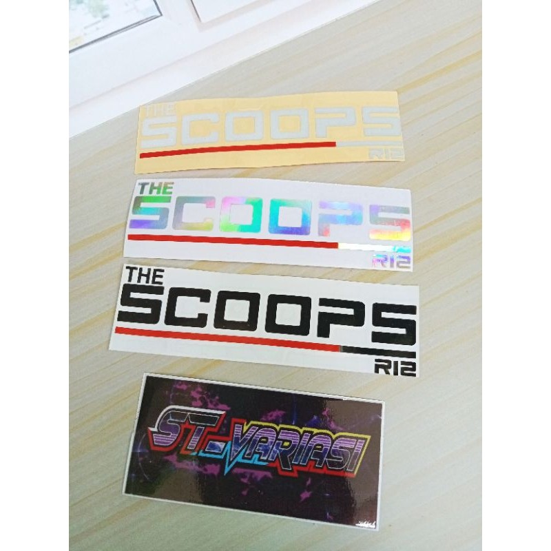 STICKER STIKER THE SCOOPS R12 SCOOPY R12