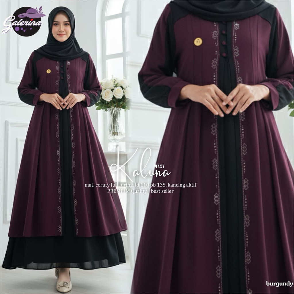 Kaluna Maxy  Galerina Dress Ceruti Motif Mote Best Seller alya store