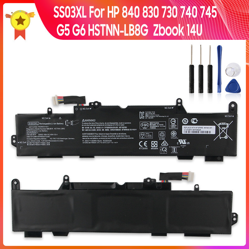 SS03XL Replacement Battery 4113mAh For HP 840 830 730 740 745 G5 G6 HSTNN-LB8G  Zbook 14U High Quali