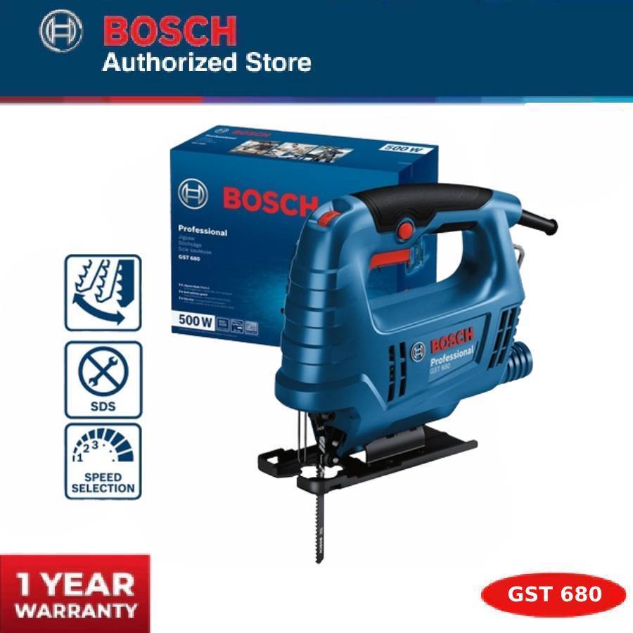 Mesin Gergaji Listrik Ukir Kayu Triplek - BOSCH GST680 Jigsaw GST 680