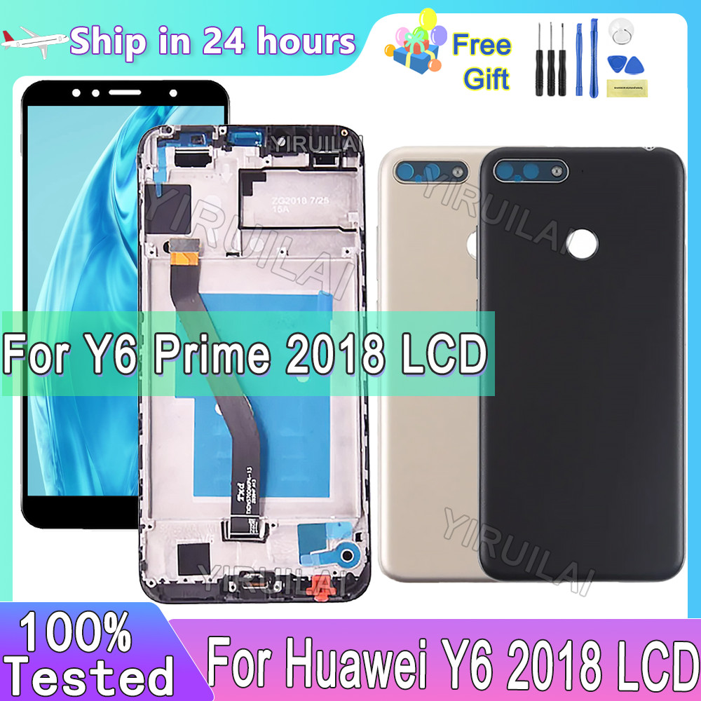 5.7'' AMOLED For Huawei Y6 2018 LCD splay Tou Screen gitizer Replacemen For Huawei Y6 2018 LCD splay