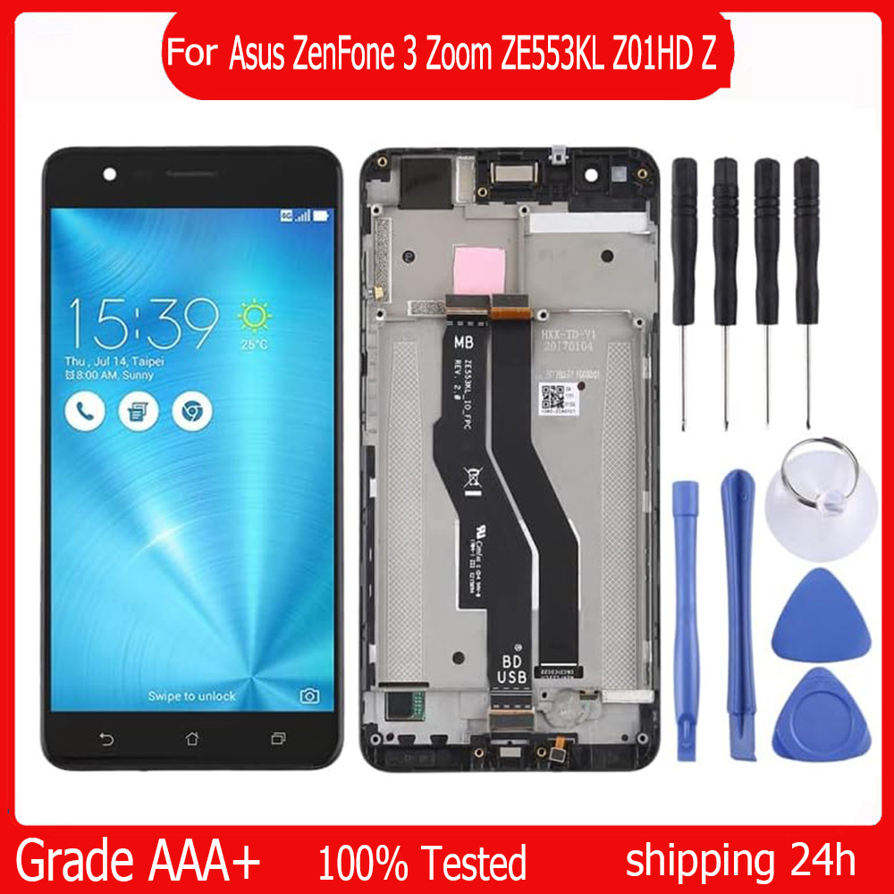 5.5"  For Asus ZenFone 3 Zoom ZE553KL Z01HD Z01HDA LCD splay Tou Screen gitizer Assembly ZE553KL LCD