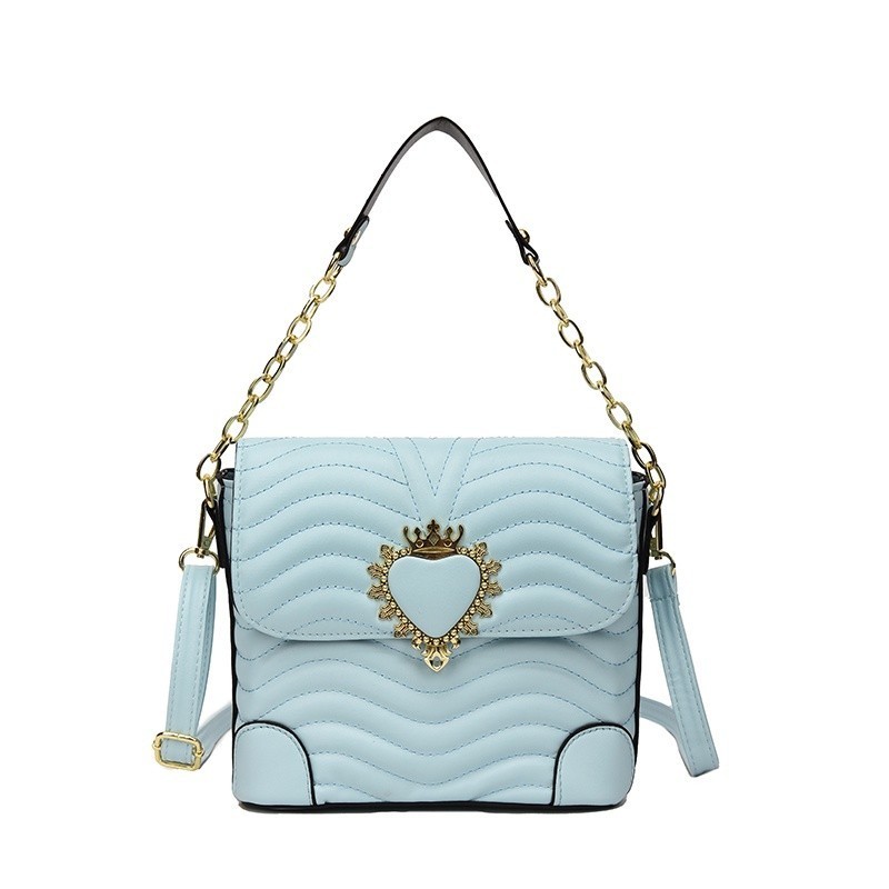 [Kaleido] Tas Wanita Fashion Biru Muda – Tas Selempang Tasready Simple untuk Kerja & Hangout