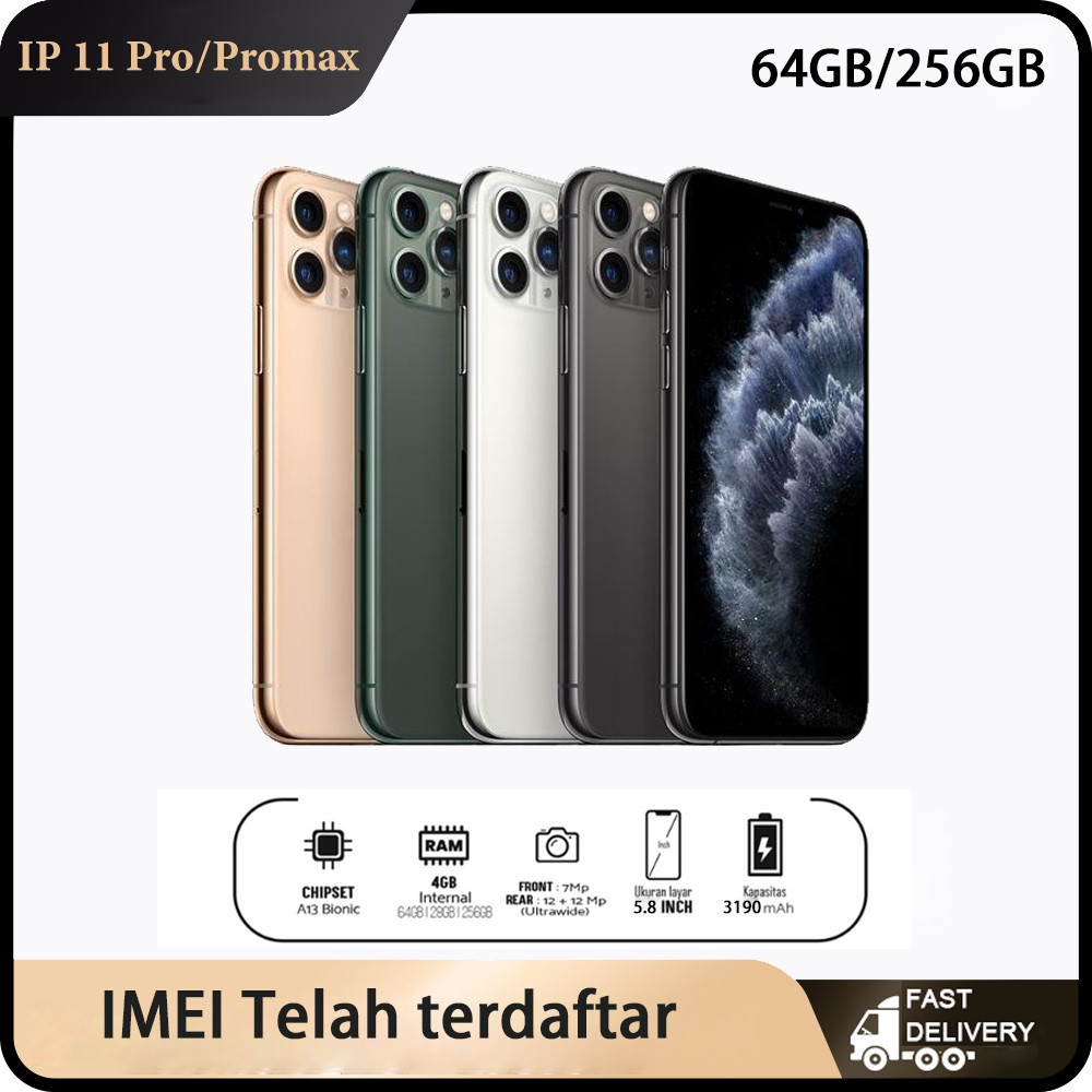 IBOX IP11 pro/promax 64GB/256GB Second BH 95%+ MULUS NORMAL FULLSET Kondisi Perfect
