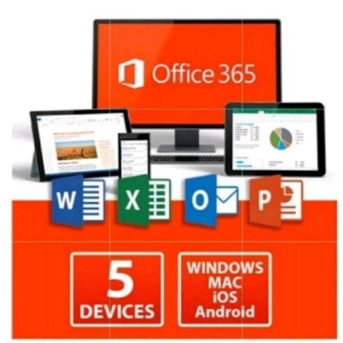 Microsoft Office 365 Original Mac/Win/Tab/Android/Ipad Lifetime
