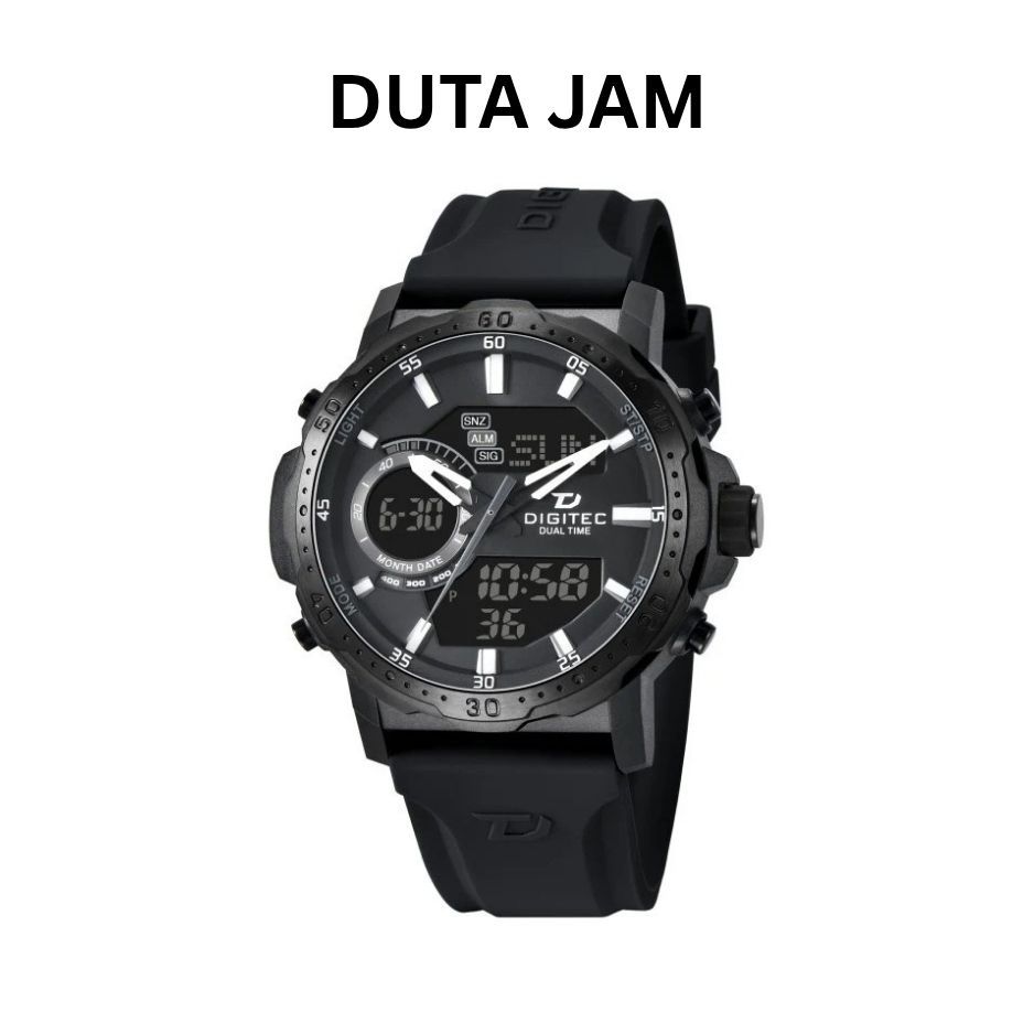 JAM TANGAN PRIA DIGITEC DGS 2187T DGS-2187 DIGITAL ANALOG RESIN/RUBBER STRAP