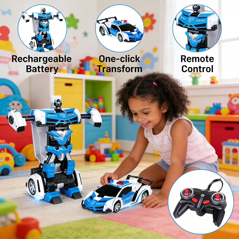 JADI ROBOT MOBIL TRANSFORM AUTOBOT REMOT DEFORMATION KONTROL CAS BATERAI ROBOT MOBIL ROBOT TRANSFORM