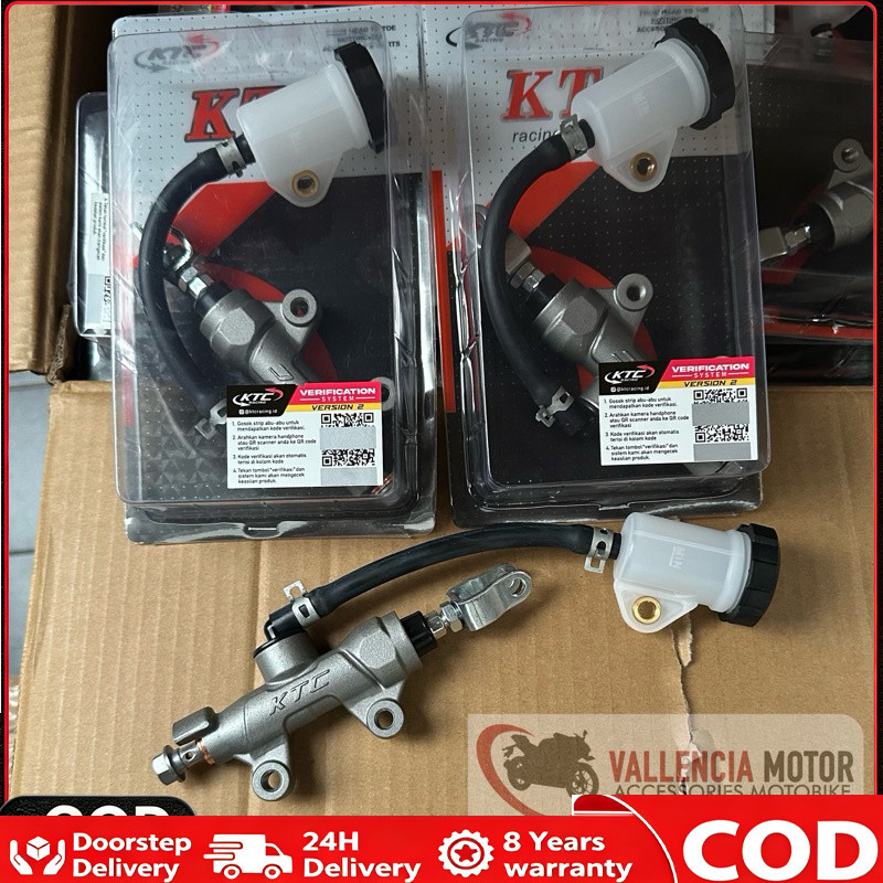 Master Rem KTC Belakang Original Master Pump Rem Cakram Sonic Cb150 Vixion Satria Ninja R Rr Dll