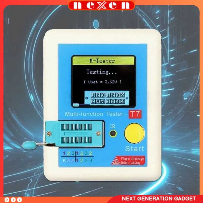 ESR Meter Multifunctional Transistor Tester Resistance Thyristor - LCR-T7