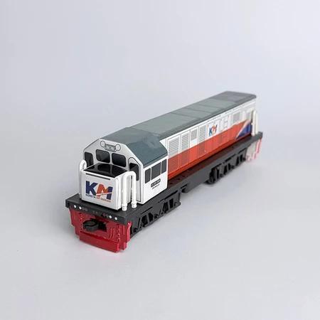 Mainan Miniatur Kereta  Indonesia Lokomotif Gerbong KAI Koleksi Pajangan Anak Train Mini - Loko CC 2