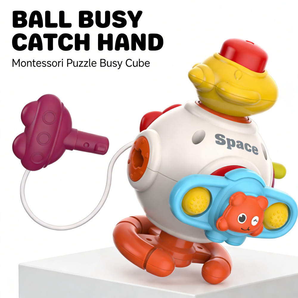 BALL HAND CATCH Montessori PUZZLE Cube BUSY Box HAND Cube PUZZLE BUSY BALL Montessori