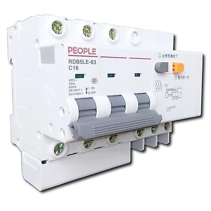 RCCB / ELCB / RCBO PEOPEL 3POLE 16A