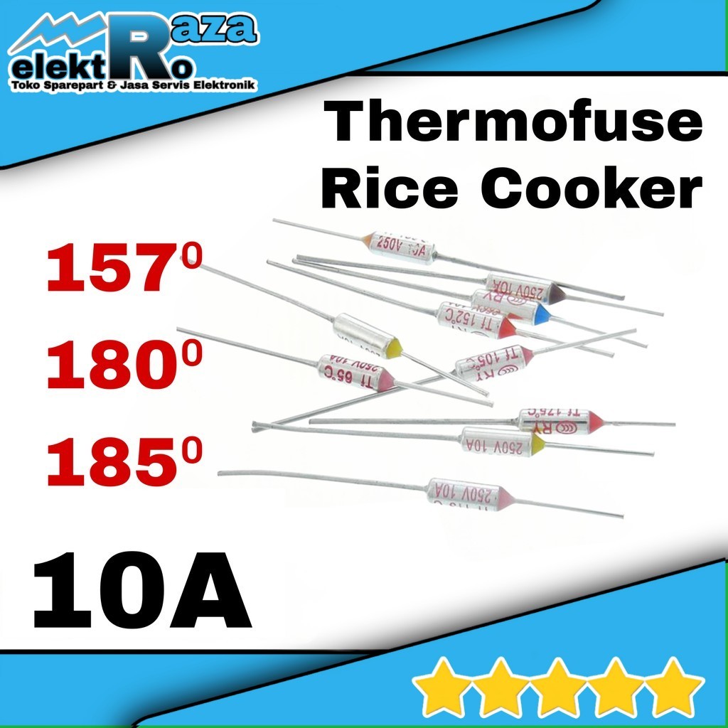 Thermofuse Rice Cooker Thermal Fuse Rice Cooker Sekring Fuse Magicom 157 180 185 Derajat Celcius